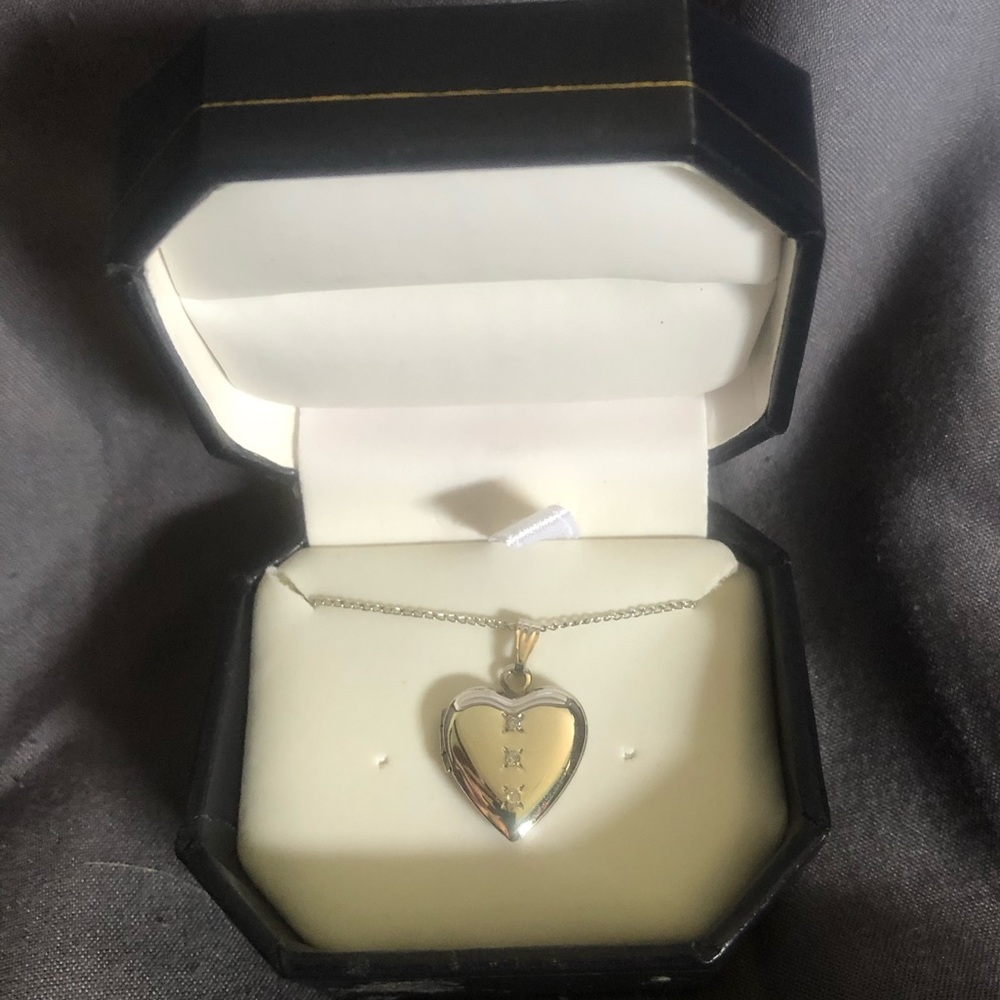 Sterling silver locket necklace